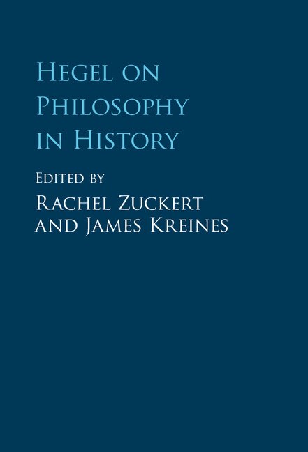 Front cover_Hegel On Philosophy In History