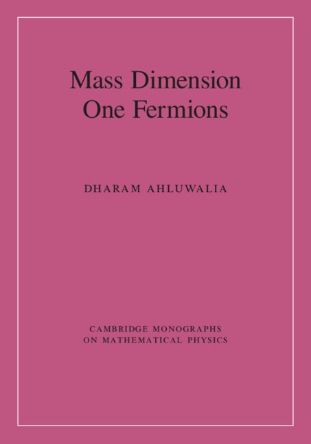 Couverture_Mass Dimension One Fermions