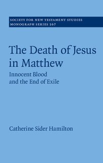 Couverture_The Death Of Jesus In Matthew