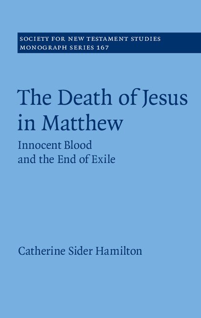 Couverture_The Death Of Jesus In Matthew