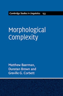 Front cover_Morphological Complexity