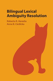 Front cover_Bilingual Lexical Ambiguity Resolution