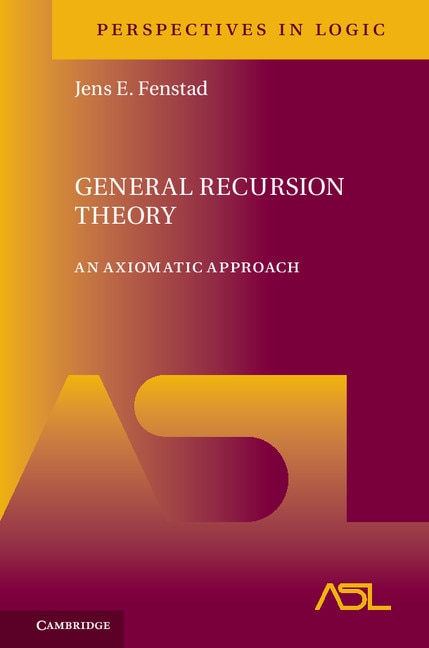 Front cover_General Recursion Theory