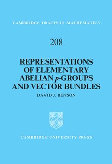 Front cover_Representations Of Elementary Abelian P-groups And Vector Bundles