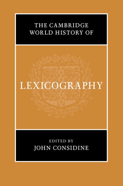 Front cover_The Cambridge World History Of Lexicography