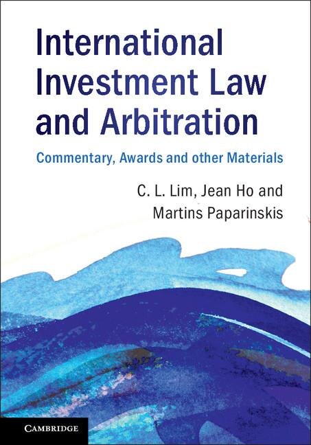 Couverture_International Investment Law And Arbitration