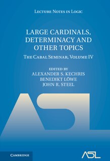 Front cover_Large Cardinals, Determinacy And Other Topics