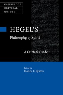 Front cover_Hegel's Philosophy Of Spirit