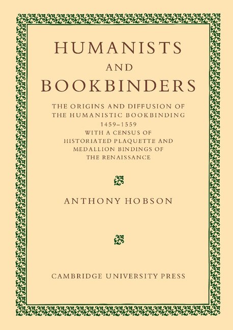 Front cover_Humanists and Bookbinders