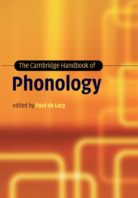Front cover_The Cambridge Handbook of Phonology
