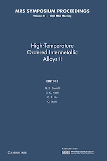 Front cover_High-temperature Ordered Intermetallic Alloys Ii: Volume 81