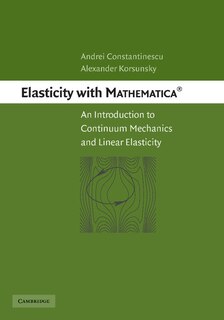 Front cover_Elasticity With Mathematica &reg;