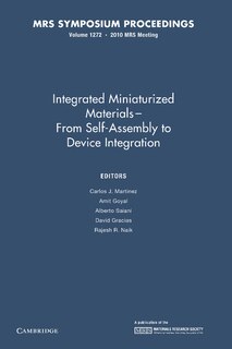 Front cover_Integrated Miniaturized Materials: Volume 1272