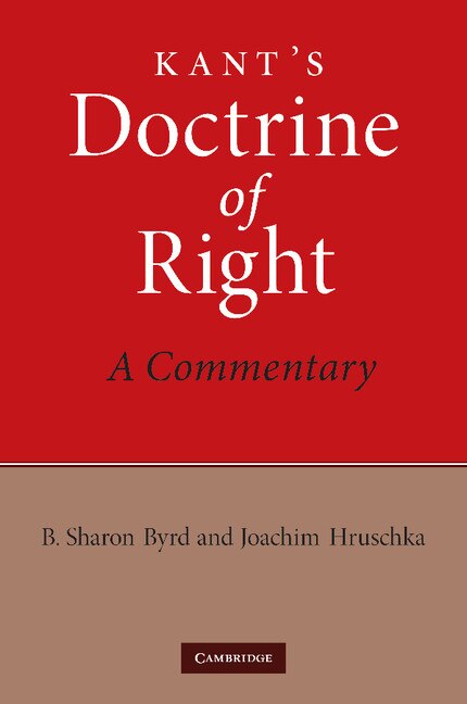 Couverture_Kant's Doctrine Of Right