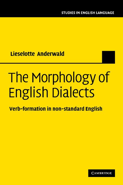 Front cover_The Morphology of English Dialects