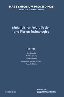 Couverture_Materials For Future Fusion And Fission Technologies: Volume 1125