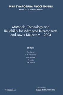 Front cover_Materials, Technology and Reliability for Advanced Interconnects and Low-K Dielectrics — 2004