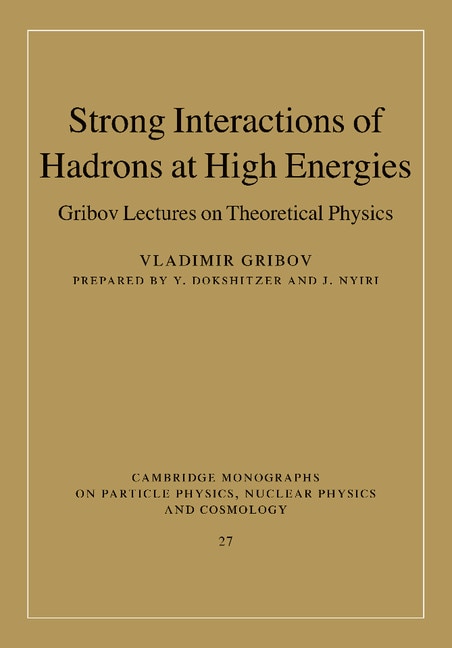 Front cover_Strong Interactions of Hadrons at High Energies