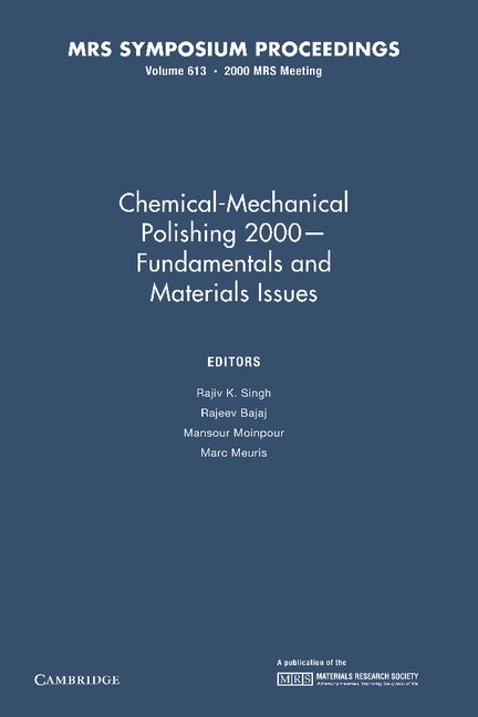 Couverture_Chemical-Mechanical Polishing 2000 – Fundamentals and Materials Issues: Volume 613