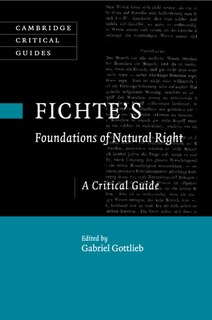 Couverture_Fichte's Foundations Of Natural Right