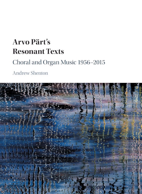 Front cover_Arvo Pärt's Resonant Texts