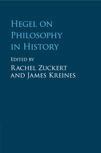 Front cover_Hegel On Philosophy In History
