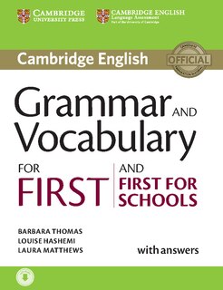 Front cover_Grammar And Vocabulary For First And First For Schools Book With Answers And Audio