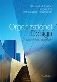 Front cover_Organizational Design
