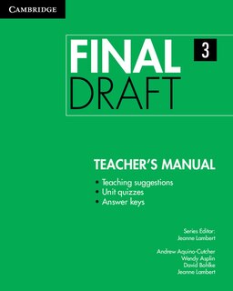 Front cover_Final Draft Level 3 Teacher's Manual