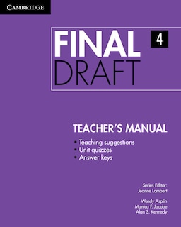 Front cover_Final Draft Level 4 Teacher's Manual
