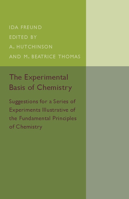 Front cover_The Experimental Basis Of Chemistry