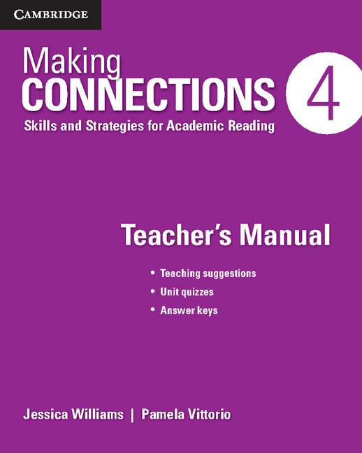 Couverture_Making Connections Level 4 Teacher's Manual