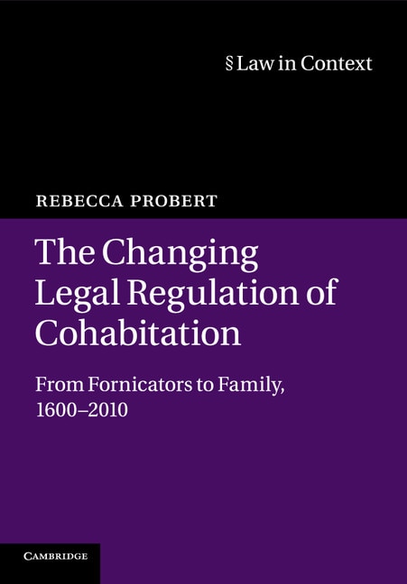 Front cover_The Changing Legal Regulation of Cohabitation