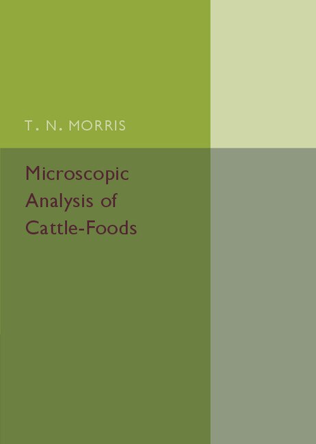 Front cover_Microscopic Analysis Of Cattle-foods