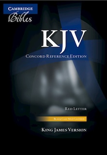 Front cover_Kjv Concord Reference Bible, Black Calf Split Leather, Kj564:xr