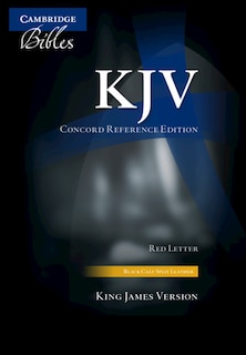 Front cover_Kjv Concord Reference Bible, Black Calf Split Leather, Red-letter Text, Thumb Index, Kj564:xri