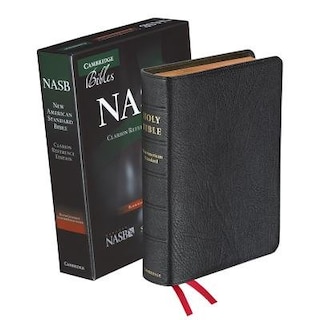 Front cover_Nasb Clarion Reference Bible, Black Edge-lined Goatskin Leather, Ns486:xe