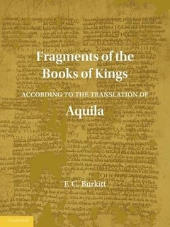 Couverture_Fragments of the Books of Kings According to the Translation of Aquila