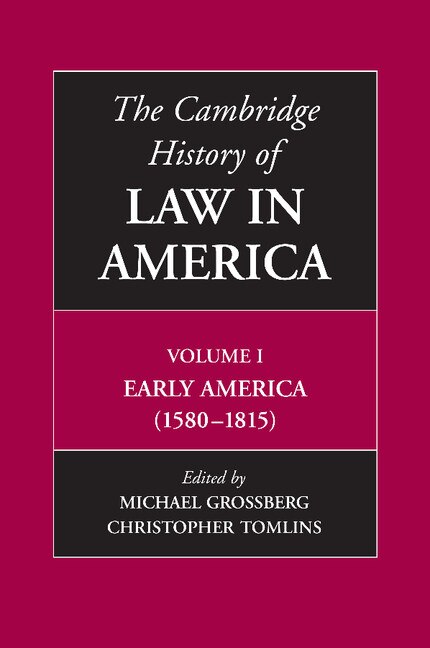 Couverture_The Cambridge History of Law in America