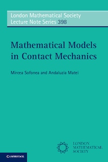 Front cover_Mathematical Models in Contact Mechanics
