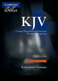 Kjv Cameo Reference Bible With Apocrypha, Black Calfskin Leather, Red-letter Text, Kj455:xra Black Calfskin Leather