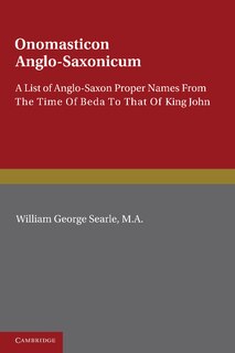 Couverture_Onomasticon Anglo-Saxonicum