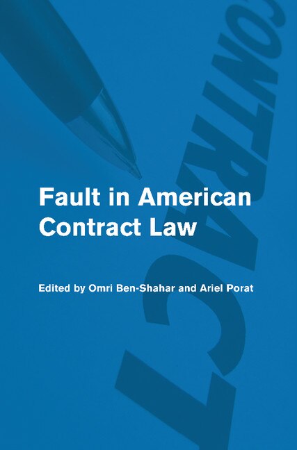 Front cover_Fault in American Contract Law