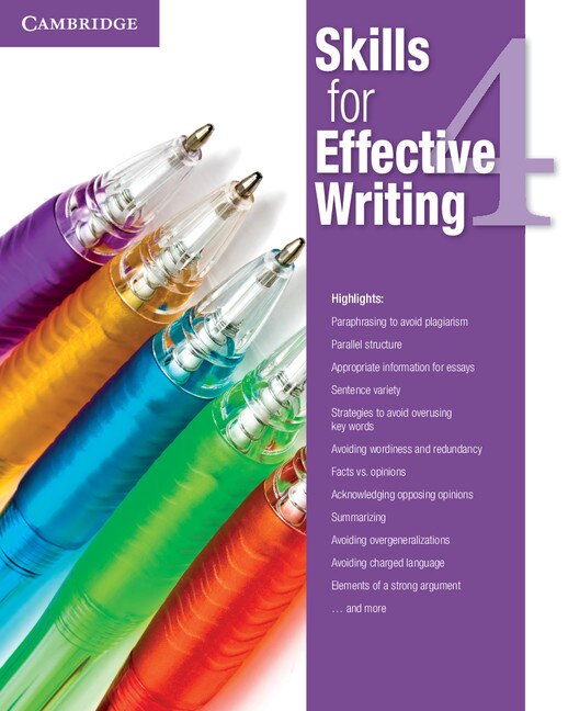 Couverture_Skills For Effective Writing Level 4 Student's Book