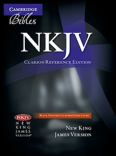 Front cover_Nkjv Clarion Reference Bible, Black Edge-lined Goatskin Leather, Nk486:xe