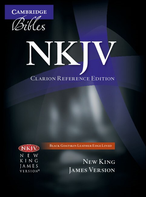Front cover_Nkjv Clarion Reference Bible, Black Edge-lined Goatskin Leather, Nk486:xe