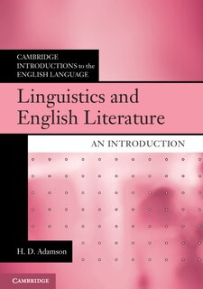 Front cover_Linguistics And English Literature