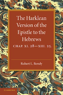 Couverture_The Harklean Version of the Epistle to the Hebrews