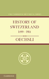 Front cover_History of Switzerland 1499–1914