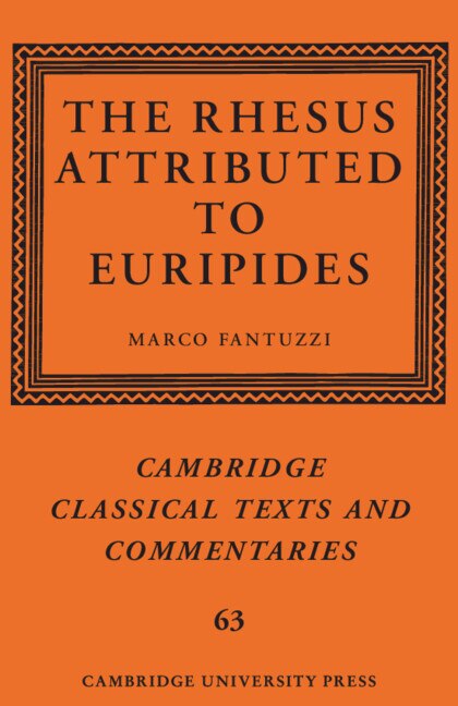Couverture_The Rhesus Attributed to Euripides